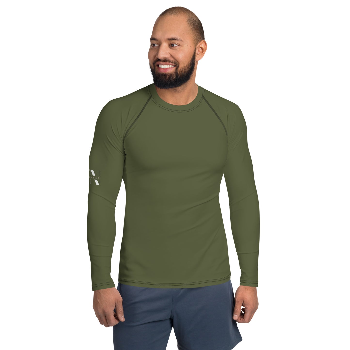 Herren-Rash-Guard olive