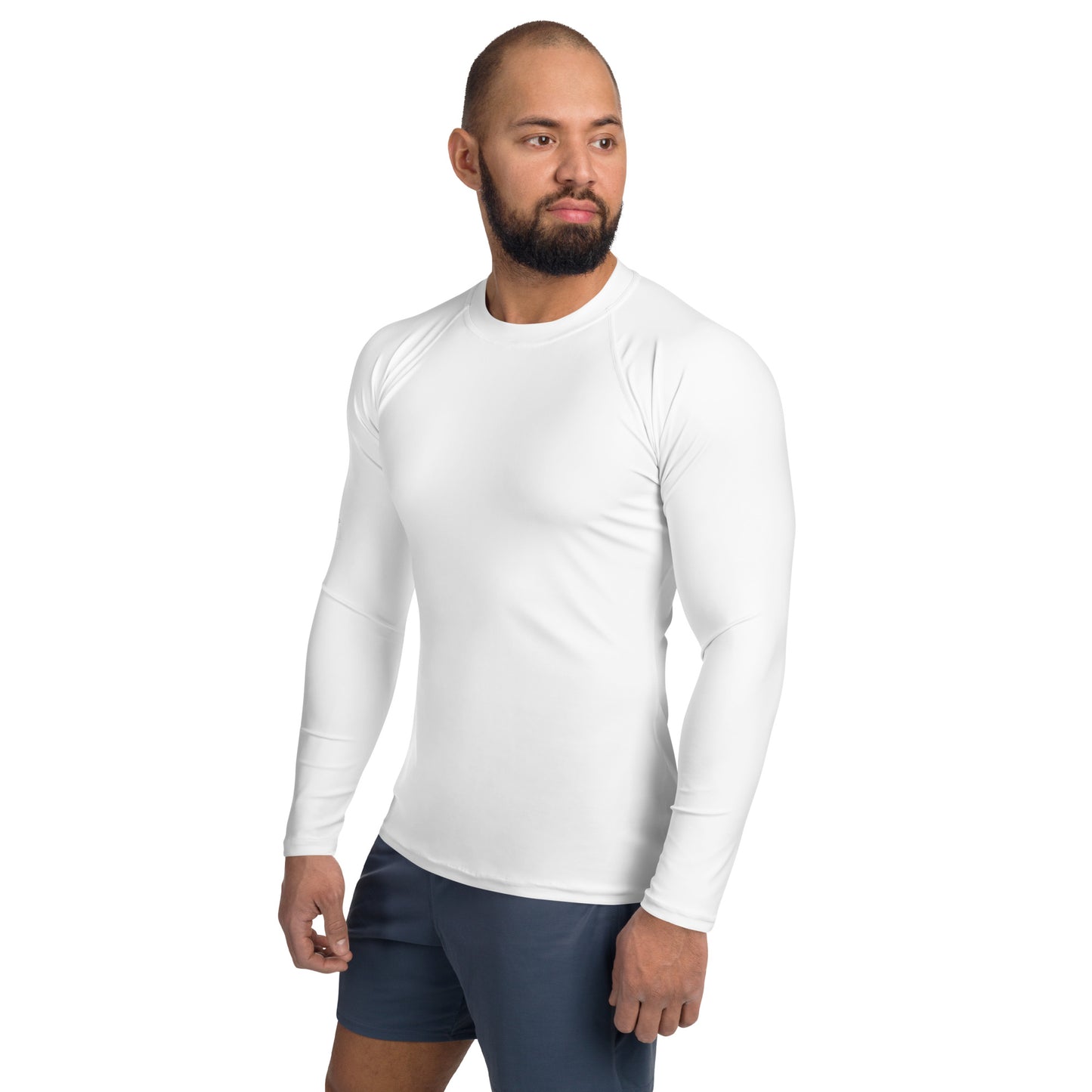 Men's rash guard white