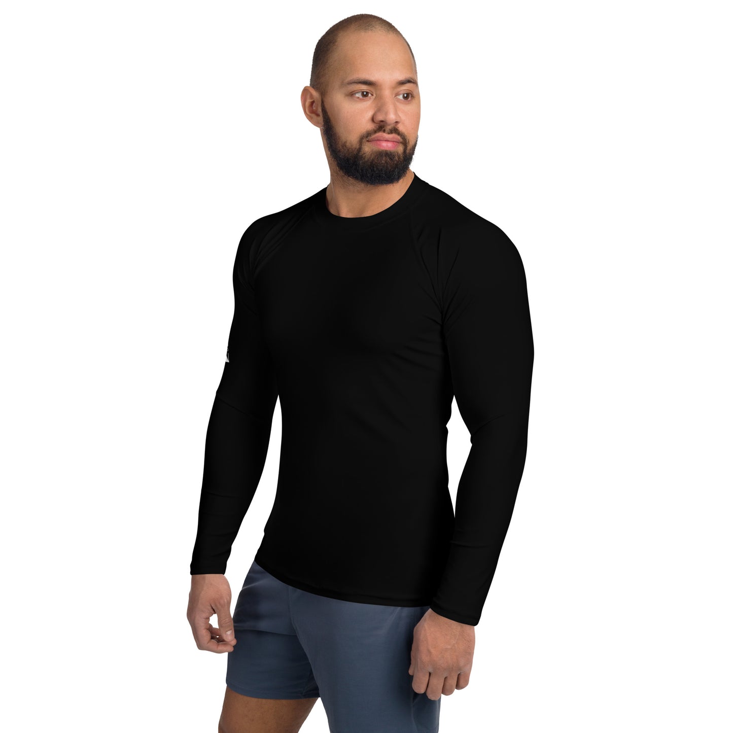 Men's rash guard black