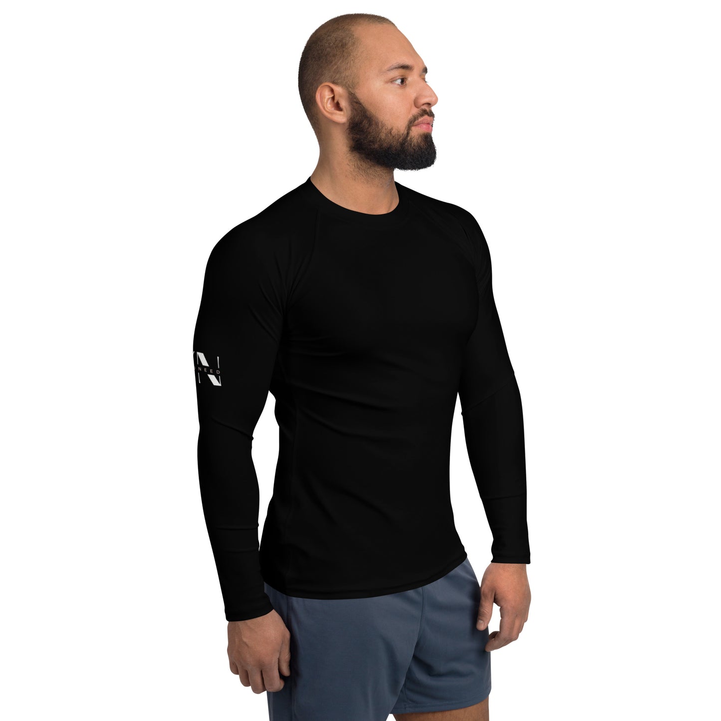 Herren-Rash-Guard schwarz