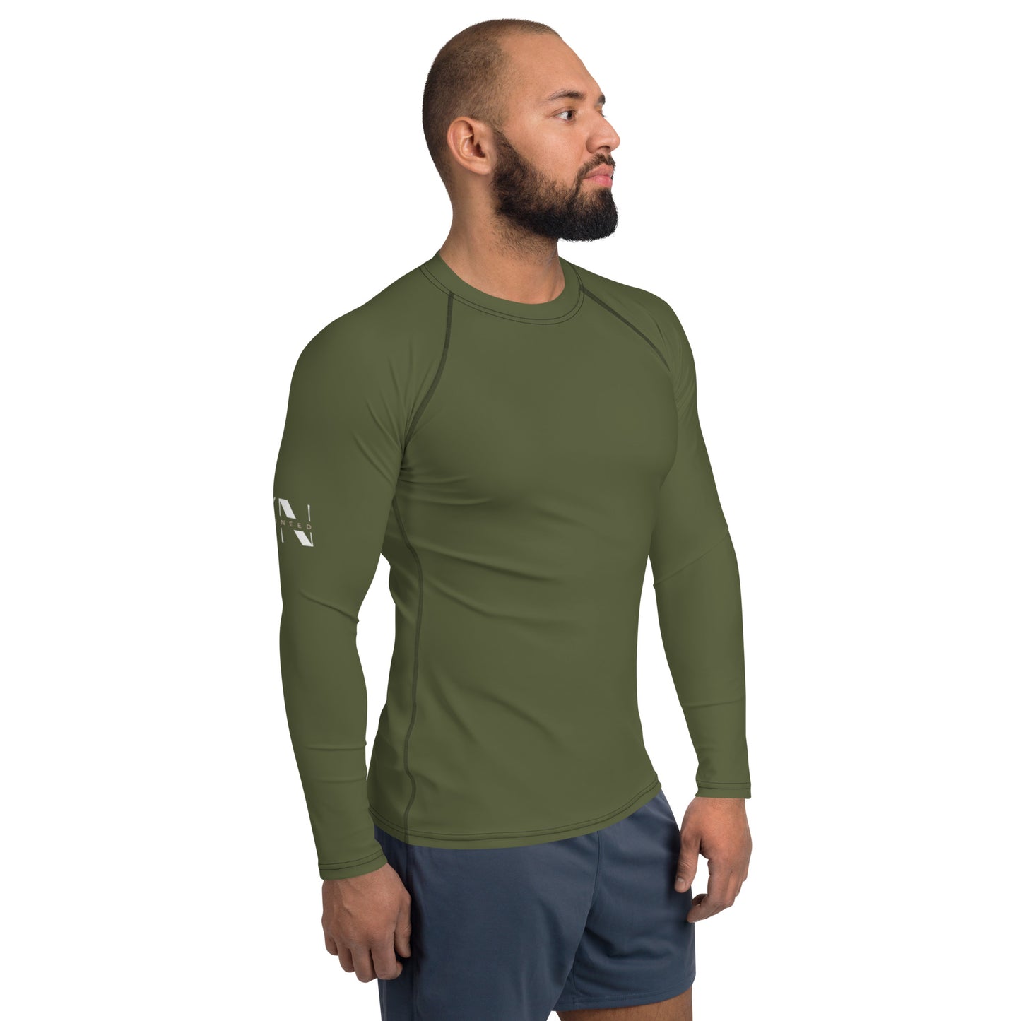 Herren-Rash-Guard olive