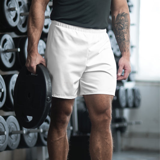 Men's recycled sports shorts white