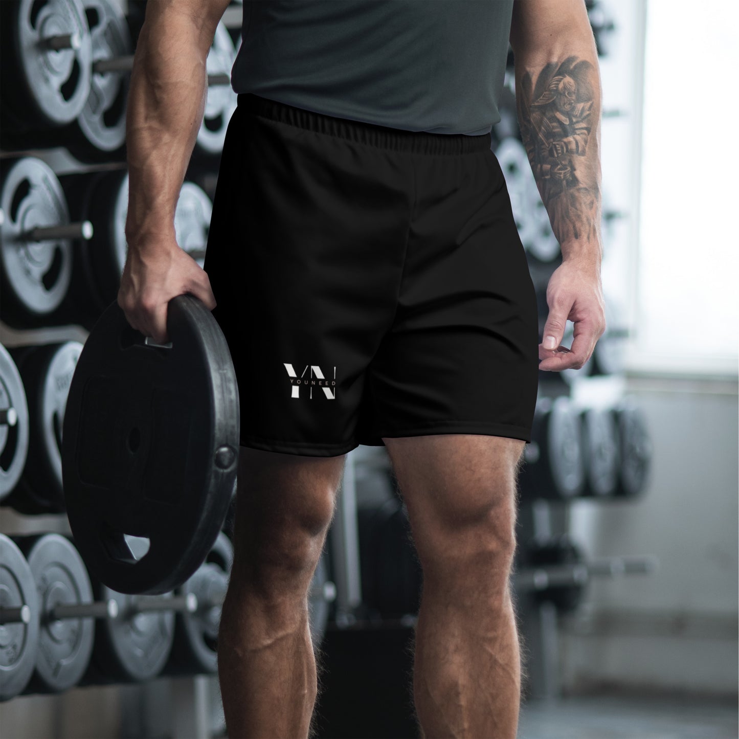 Recycelte Sport-Shorts für Herren schwarz