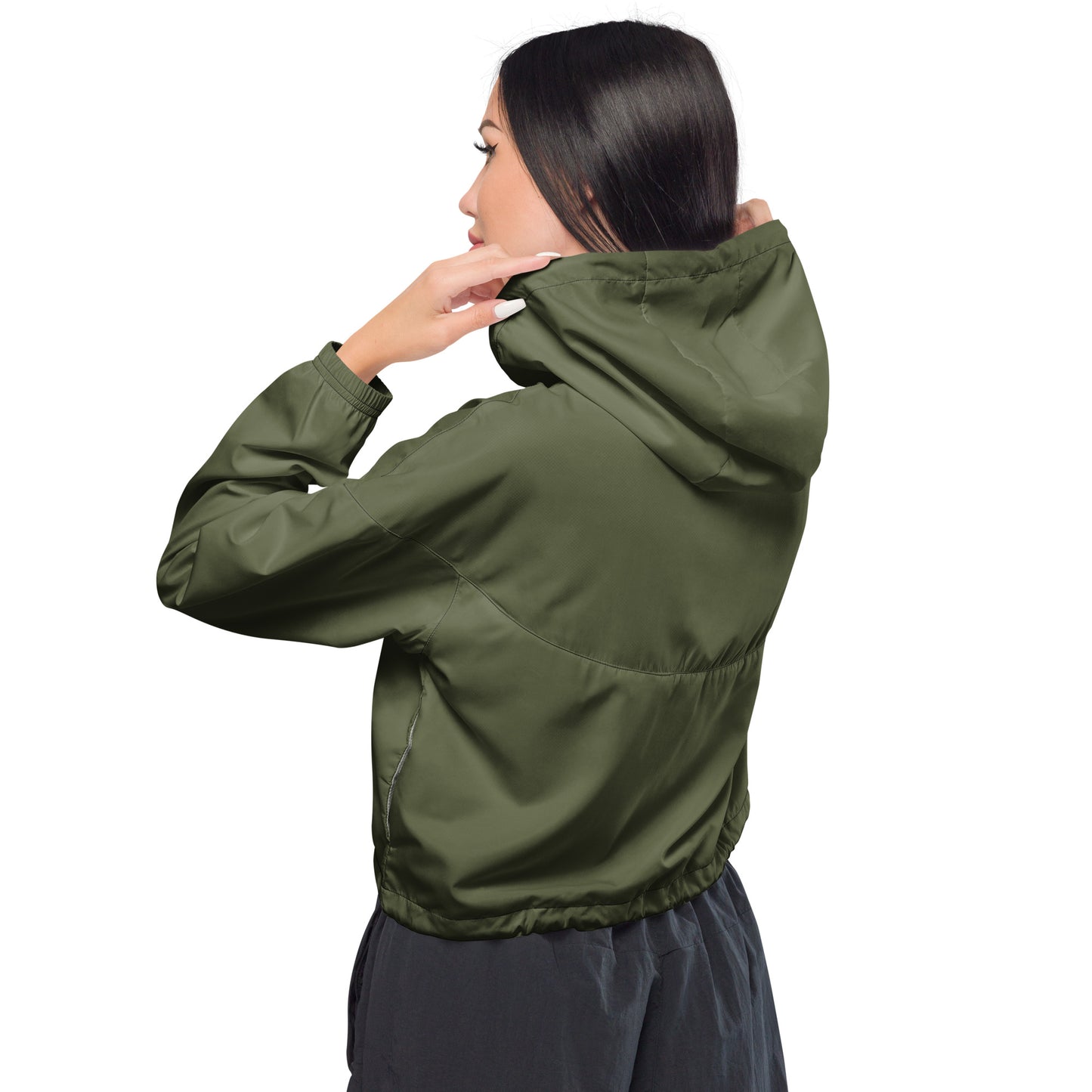 Cropped women's windbreaker for women