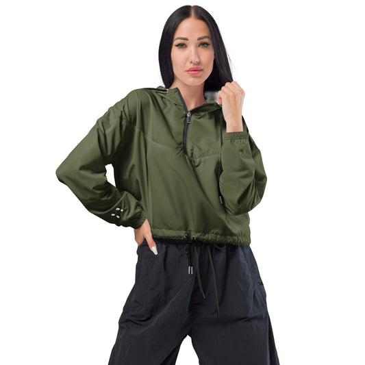 Cropped women's windbreaker for women