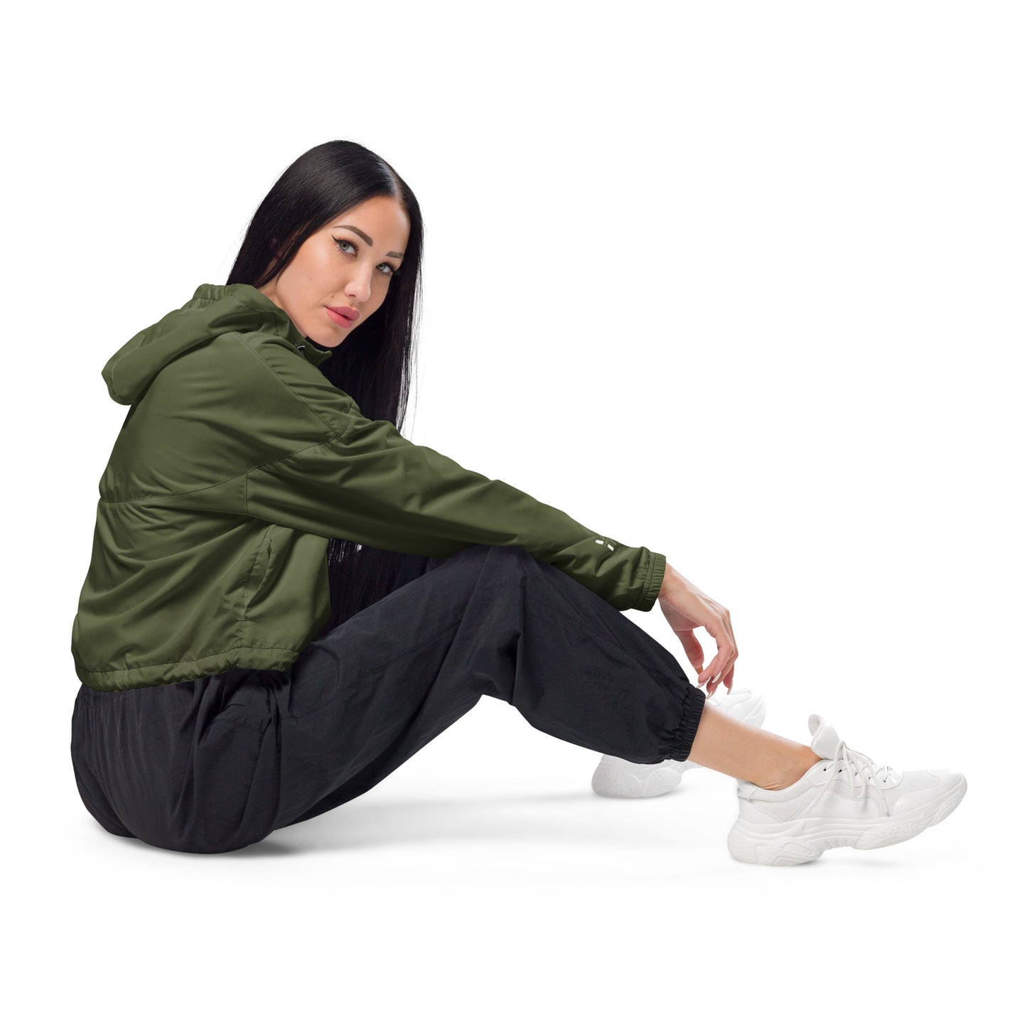 Cropped women's windbreaker for women