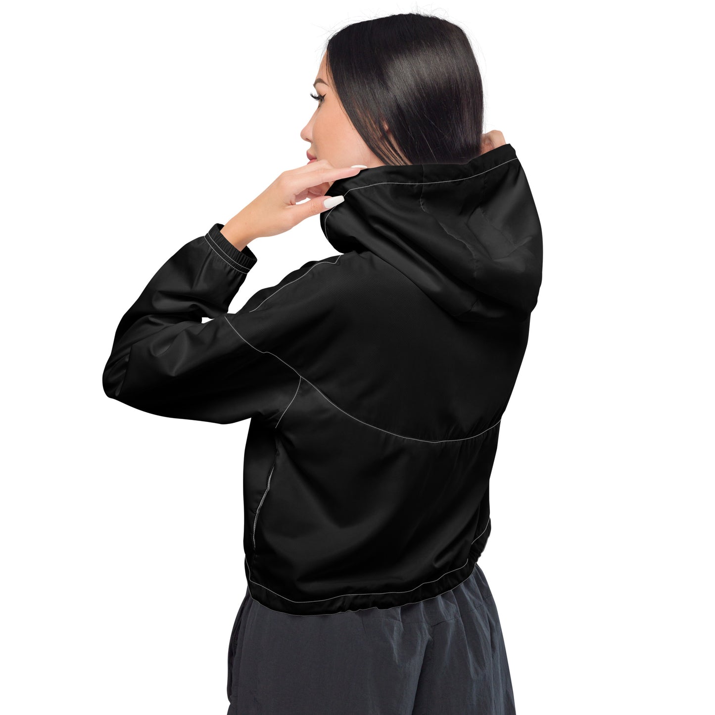 Cropped women's windbreaker for women