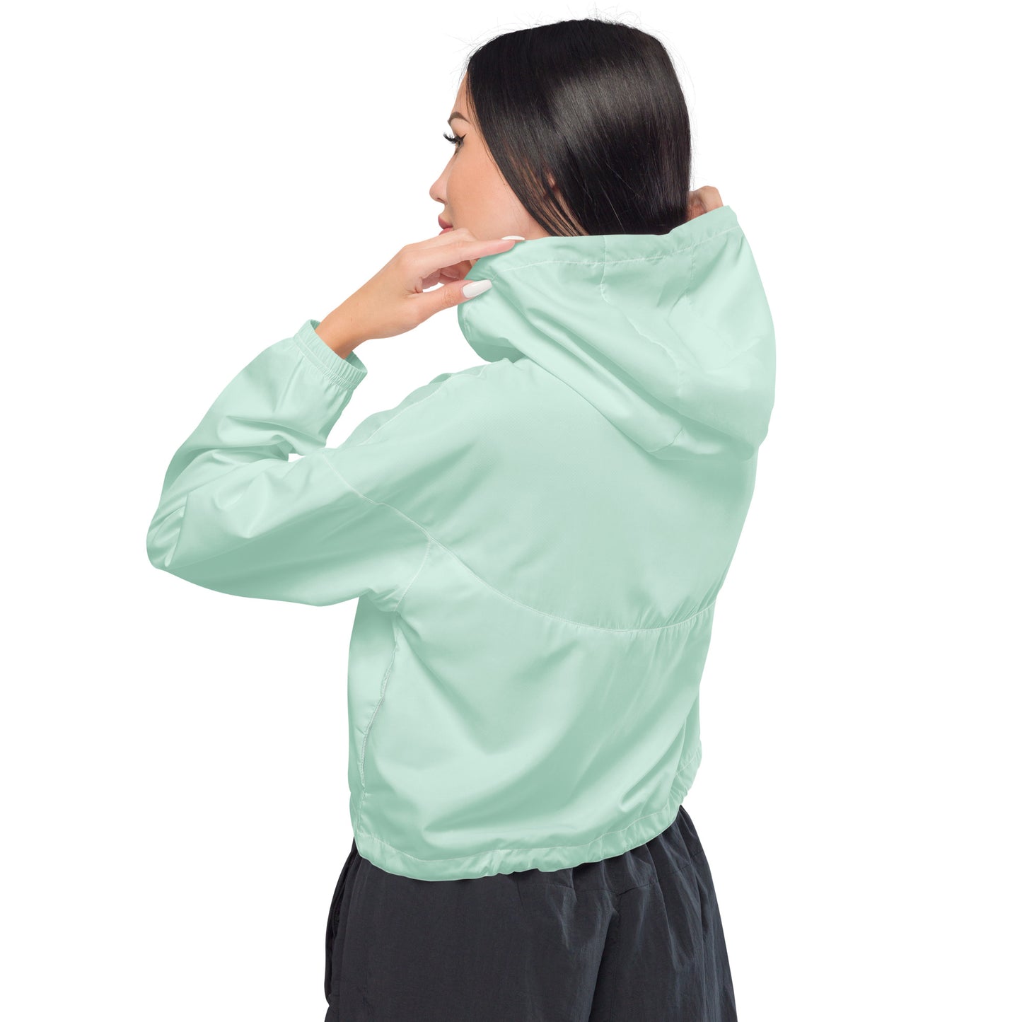 Cropped women's windbreaker for women