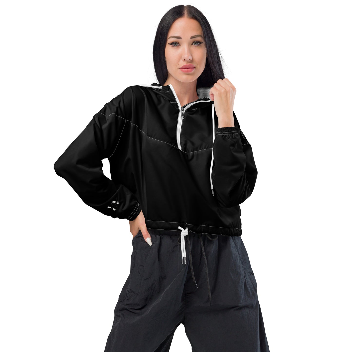 Cropped women's windbreaker for women