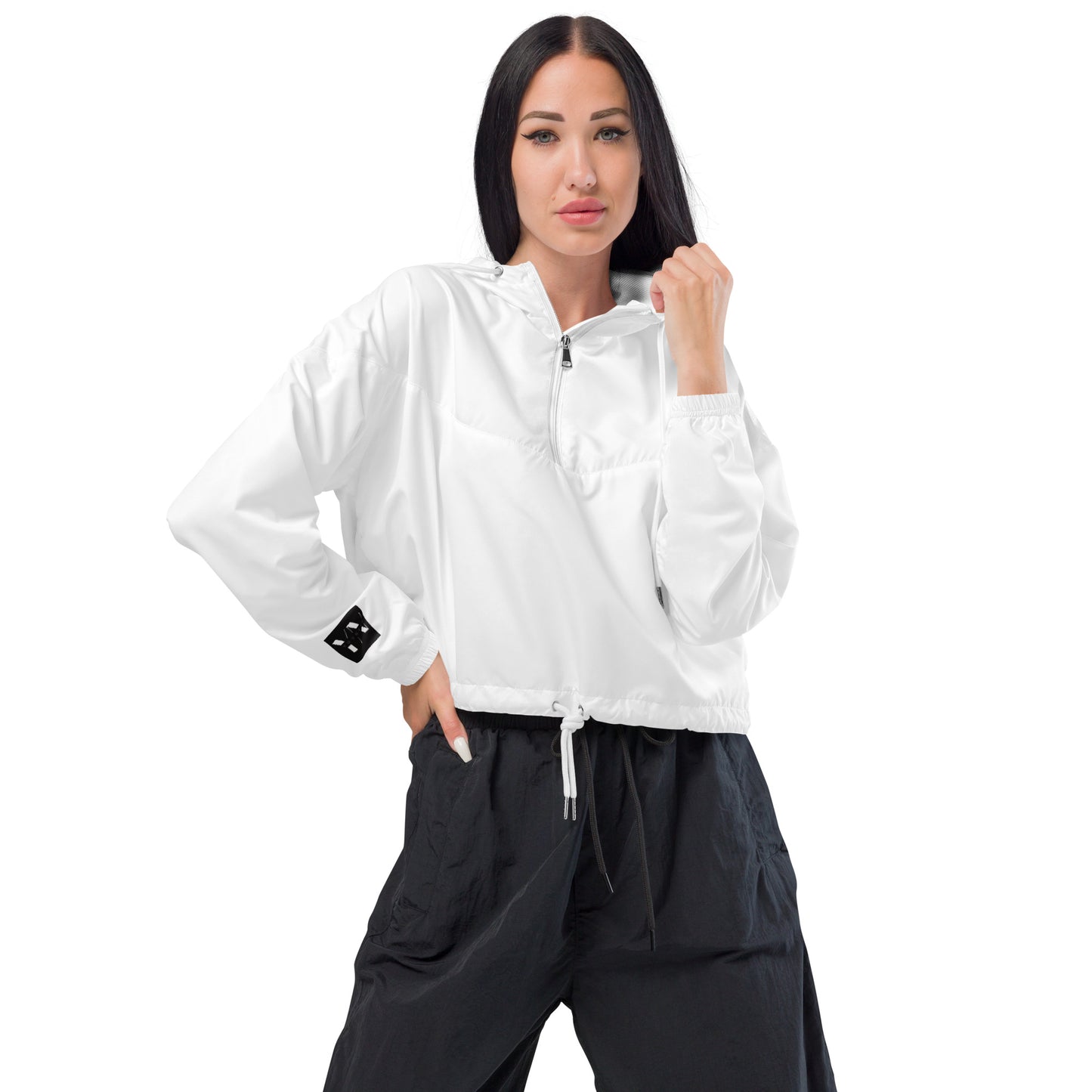 Cropped women's windbreaker for women