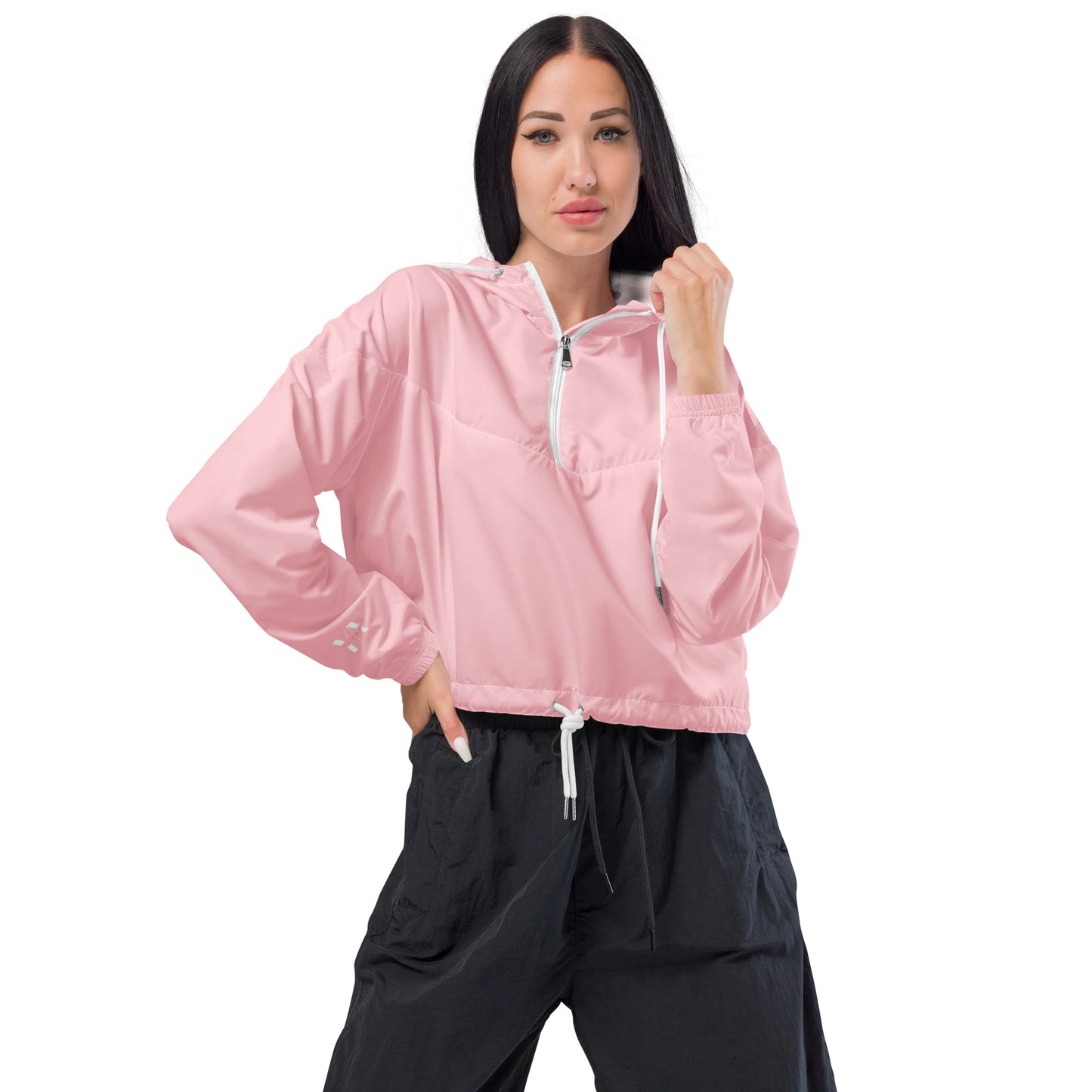 Cropped women's windbreaker for women