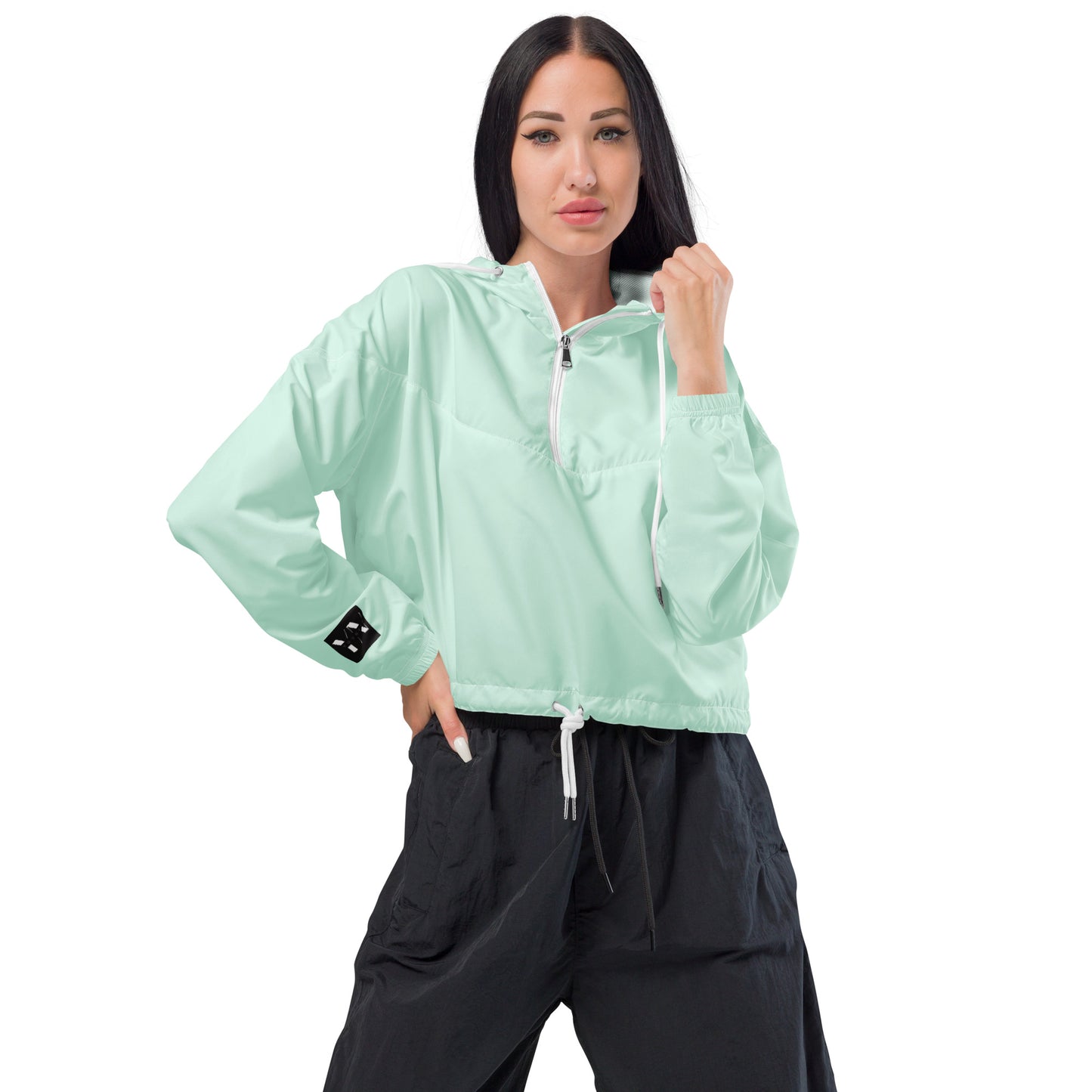 Cropped women's windbreaker for women