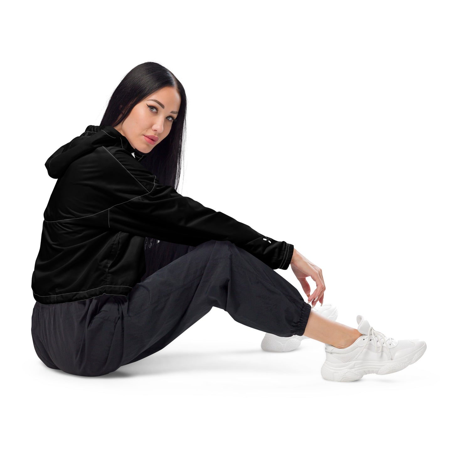 Cropped women's windbreaker for women