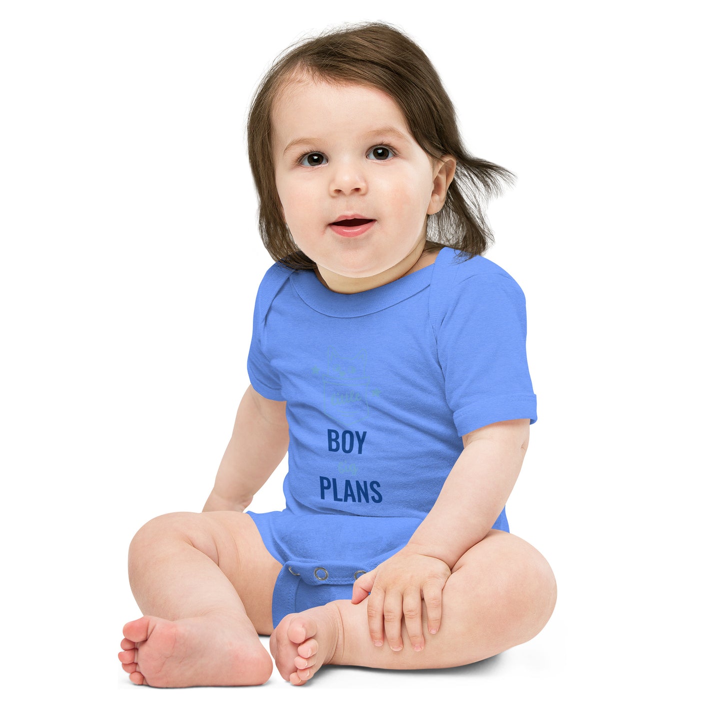 Short-sleeved baby one-piece