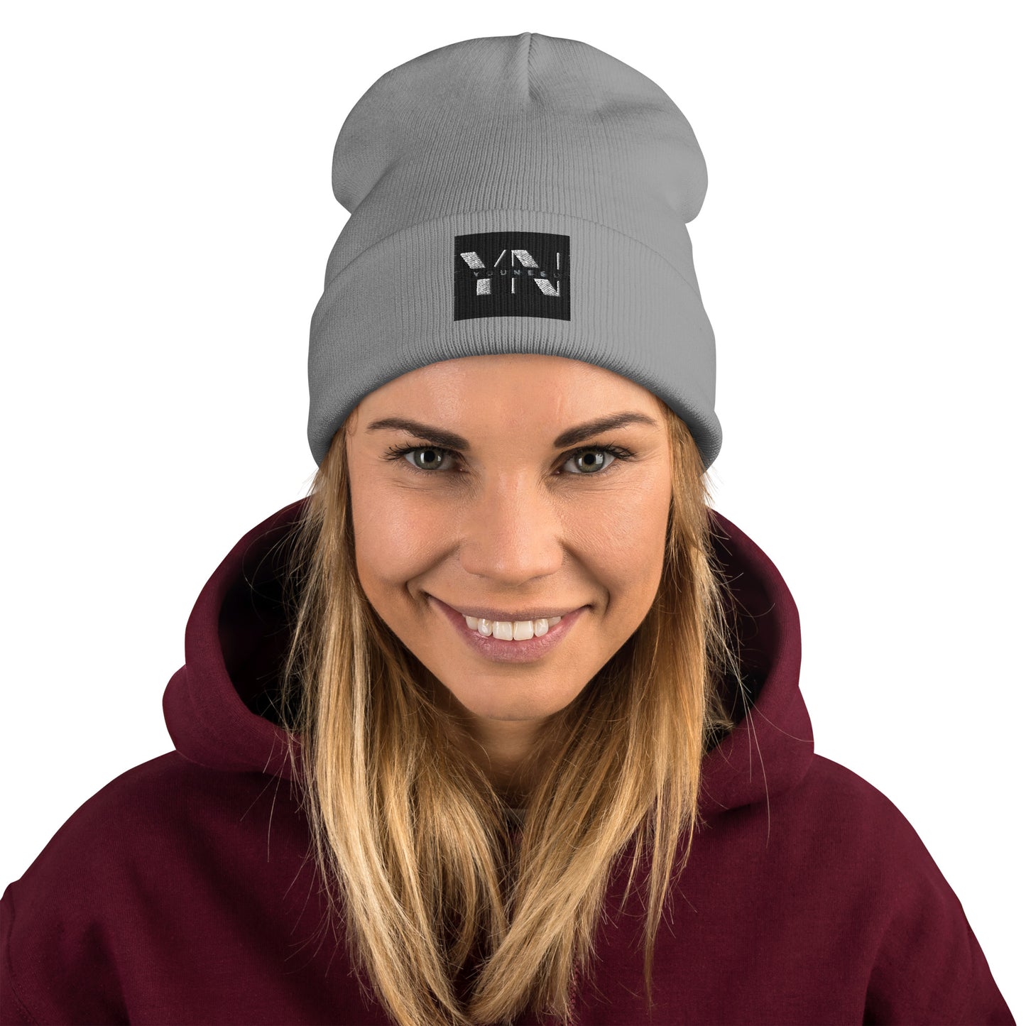 Bestickte Beanie