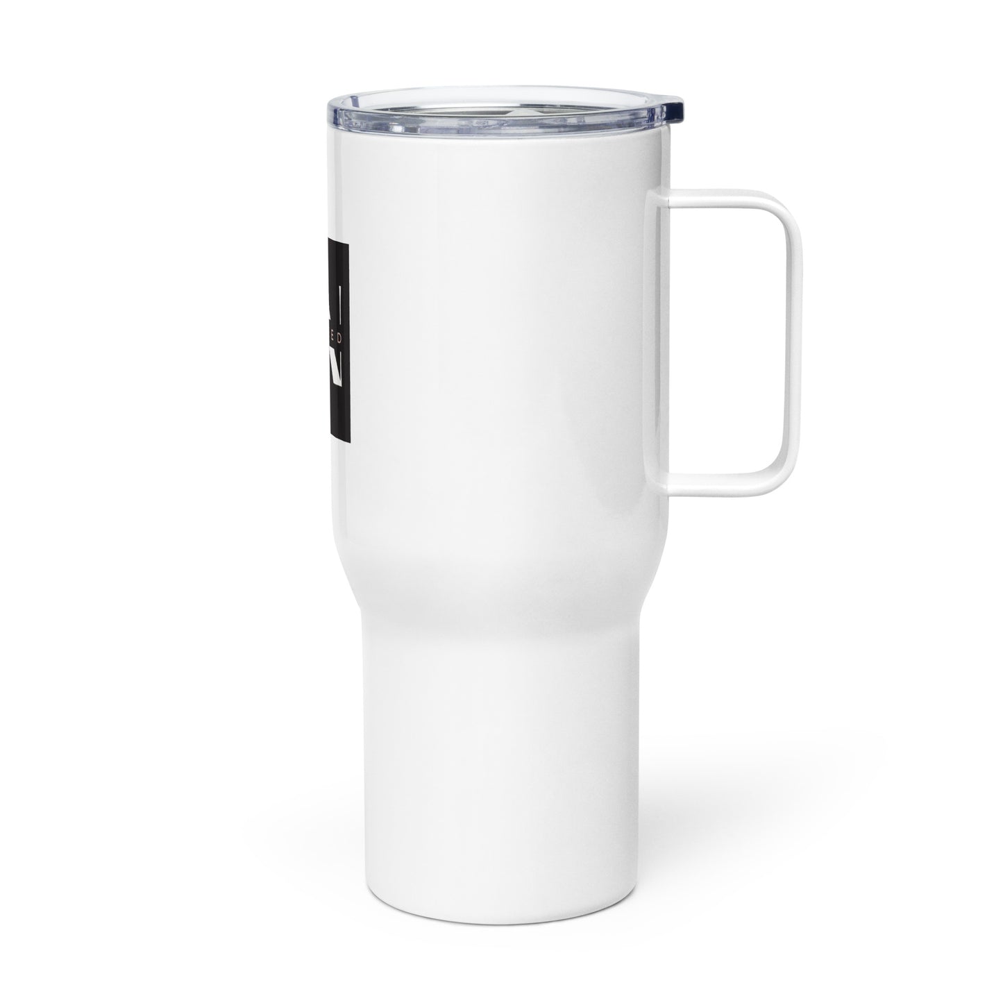 Travel mug with handle