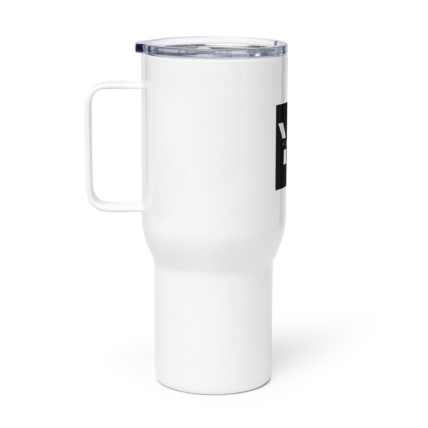 Travel mug with handle